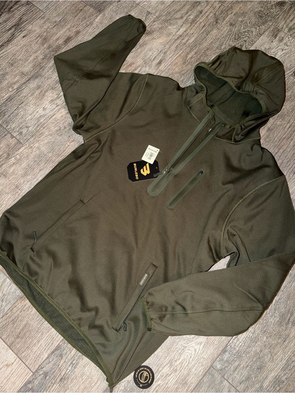 NWT BURLEBO Duke Tech Full Zip Jacket Men’s M